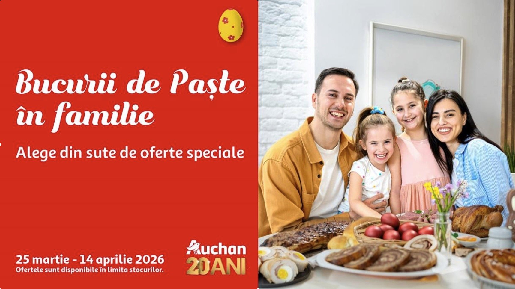 Auchan: Oferte de paște pentru toată familia