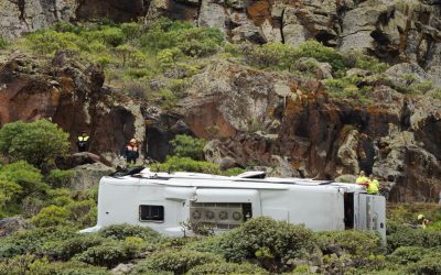 Autobuz prăbușit în Canare: Un mort și 27 de turiști răniți grav