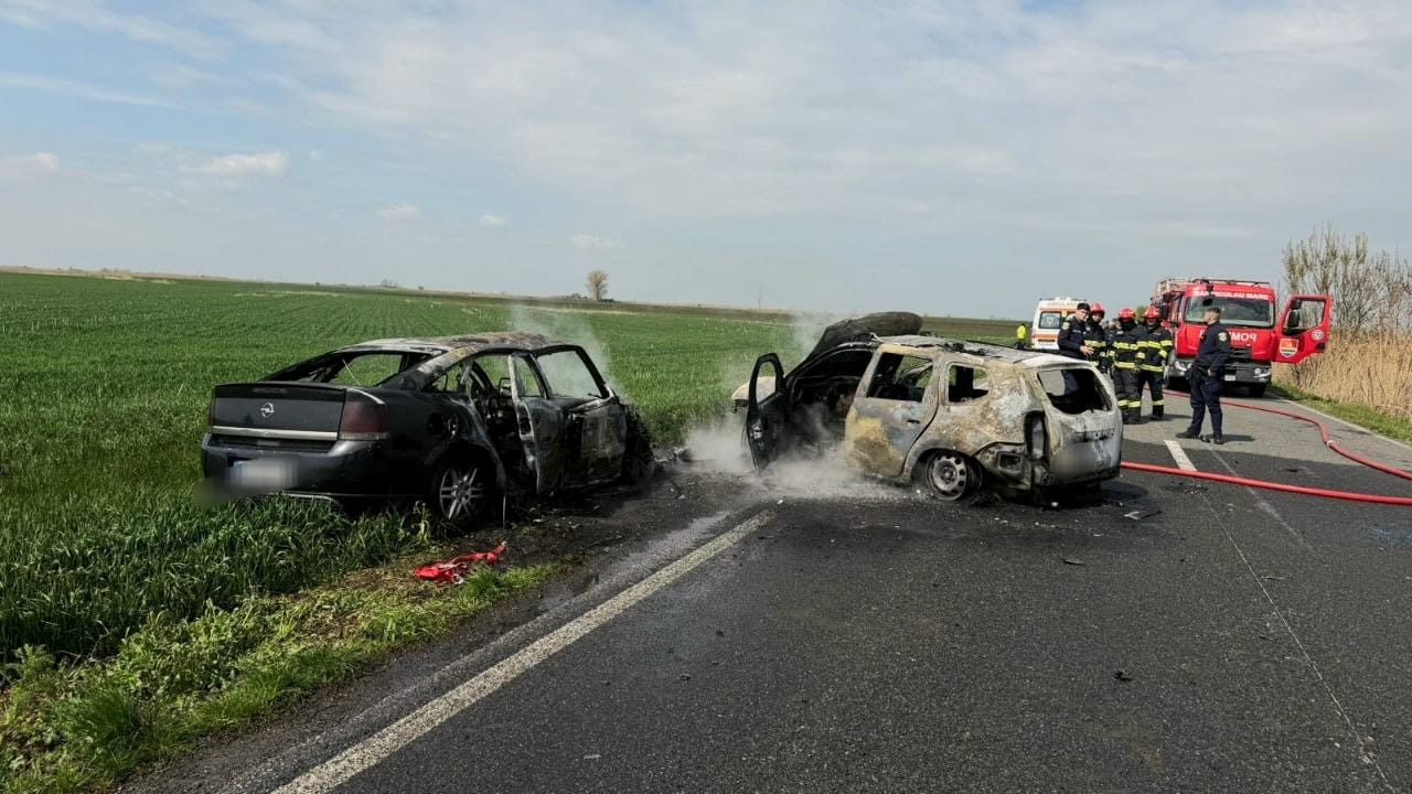 Accident TERIBIL în Timiș: O femeie a murit, trei răniți