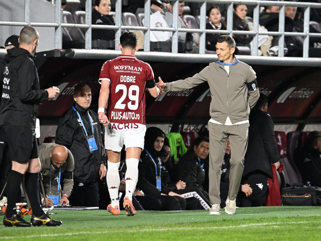 Dobre, „taifun” la schimbare în Rapid – FC Argeș: A văzut toată lumea furia sa