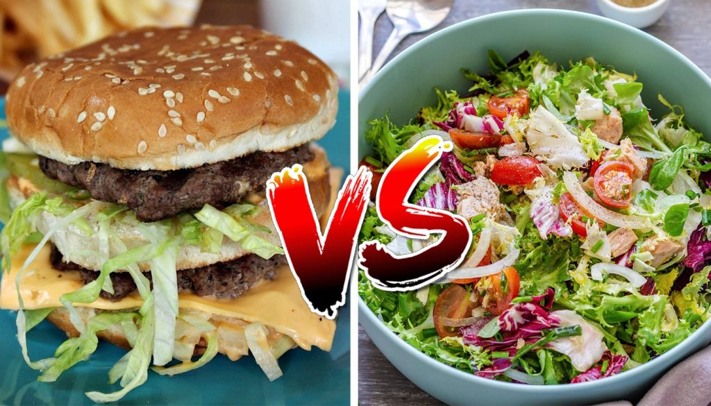 Salată vs. Big Mac: Ce te îngrașă mai tare? Calculul caloric, dezvăluit