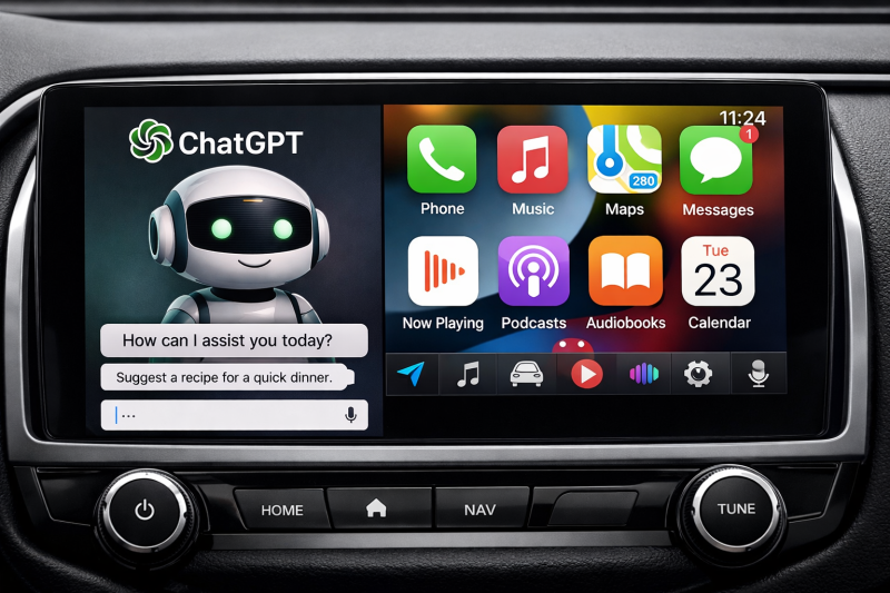 ChatGPT ajunge în mașină: Apple adaptează inteligența artificială pentru CarPlay Apple a decis să integreze ChatGPT în sistemul CarPlay, dar cu restricții semnificative