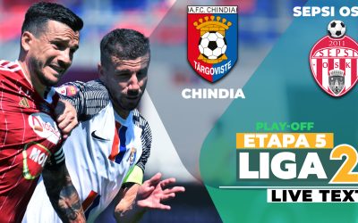 Sepsi OSK, victorie la limită la Târgoviște! Chindia, prăbușire continuă în play-off