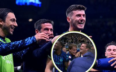 Chivu, descătușat după calificarea în finala Cupei Italiei! Imagini rare