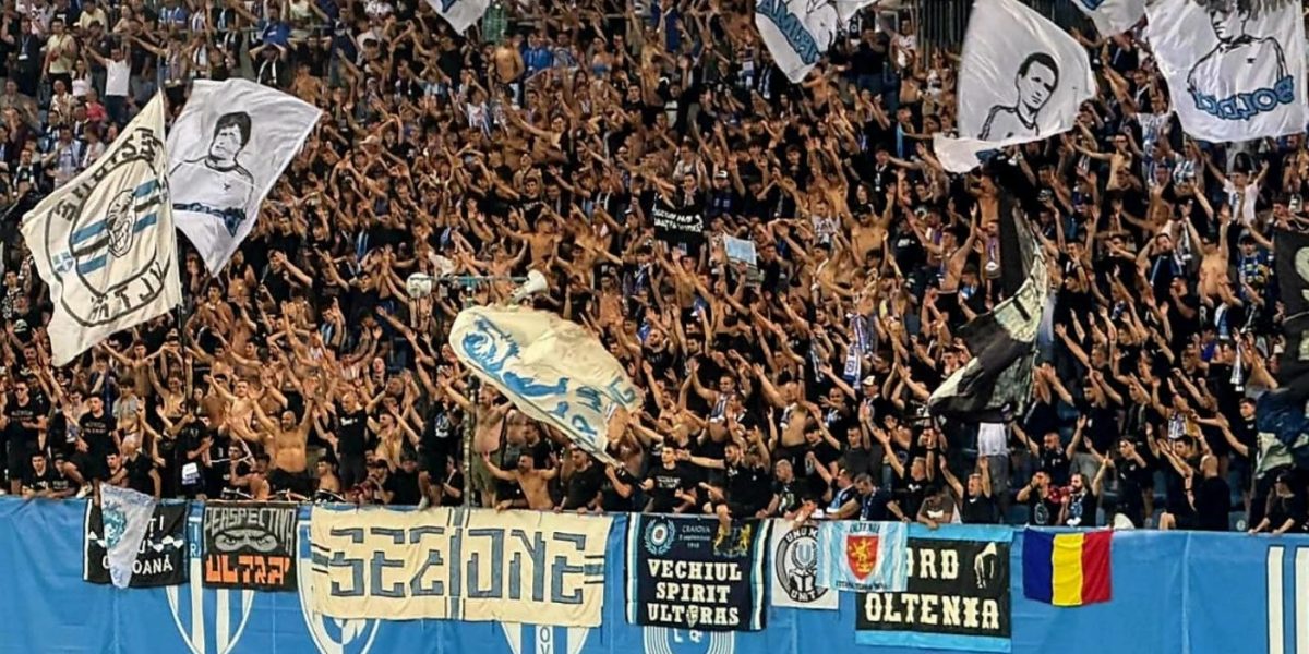 Oltenii cuceresc clujul de paște: Peluza nord, mobilizată exemplar pentru meciul sezonului
