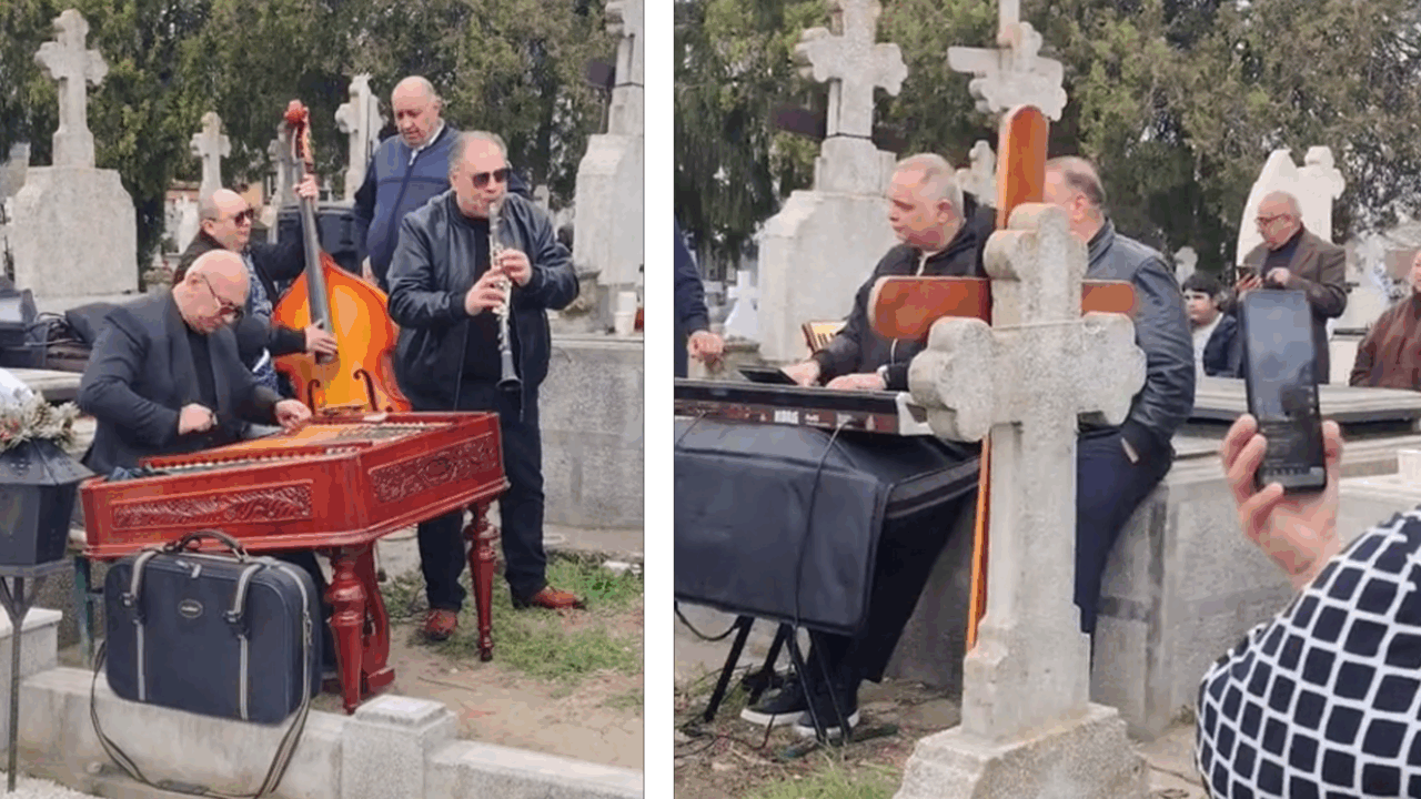 Concert în Cimitirul Giurgiu de Paști: Dedicații pentru Răposați. Imagini șocante