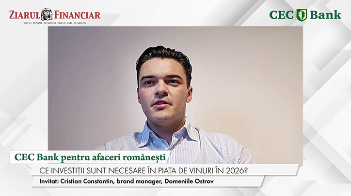 CEC Bank sprijină afacerile românești: Vinurile Domeniile Ostrov, succes răsunător