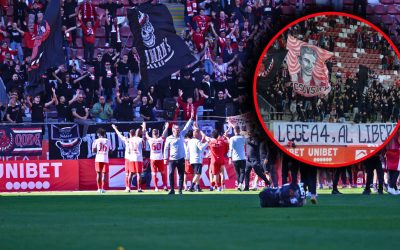 Ultrașii UTA protestează: Banner dur la meciul cu Botoșani, legi puse la zid