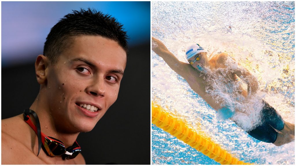 Americanii anunță: David Popovici va ataca recordul mondial în România