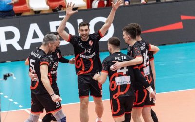 Dinamo București, în semifinalele Diviziei A la volei, după duel cu Corona Brașov
