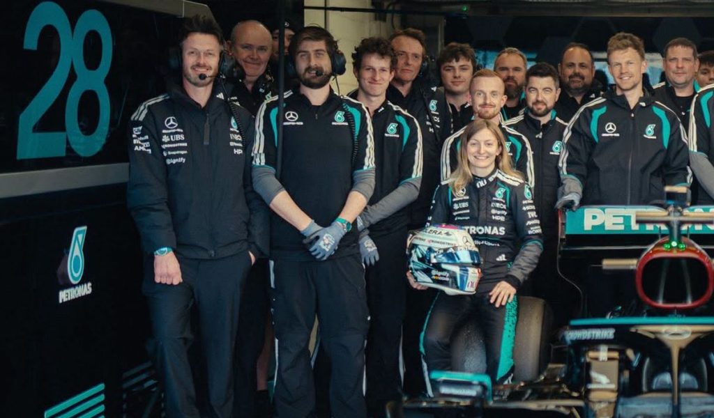 Doriane Pin, prima femeie într-un monopost Mercedes de Formula 1