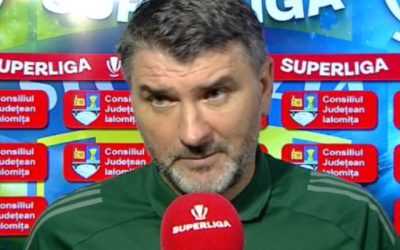 Mihalcea, gest neașteptat la Oțelul – UTA: A plecat la vestiare, apoi a revenit