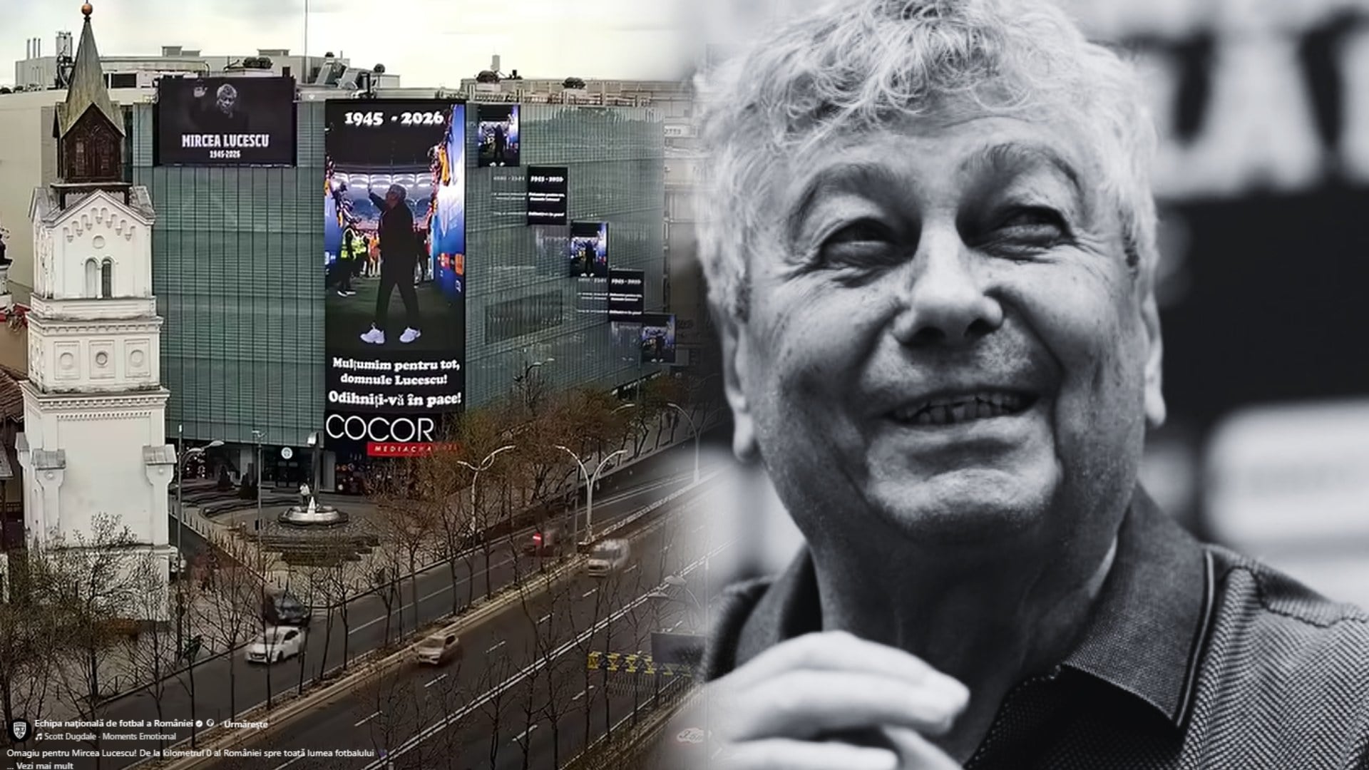 Mircea Lucescu, omagiat la km 0: Bucureștiul se înclină în fața „Il Luce”