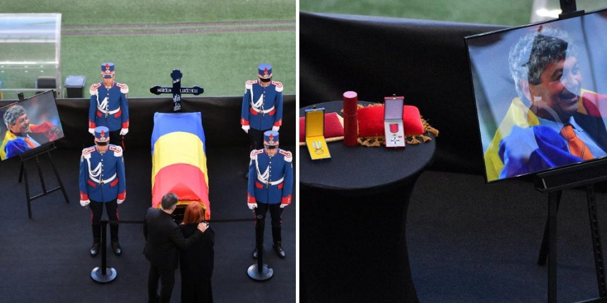 Emoție la Arena Națională: Altar de flori pentru Mircea Lucescu. Omagiul public joi