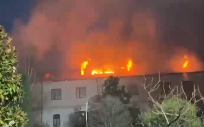 Incendiu de Paște la Mănăstirea Bistrița: Flăcările amenință tot lăcașul din Vâlcea