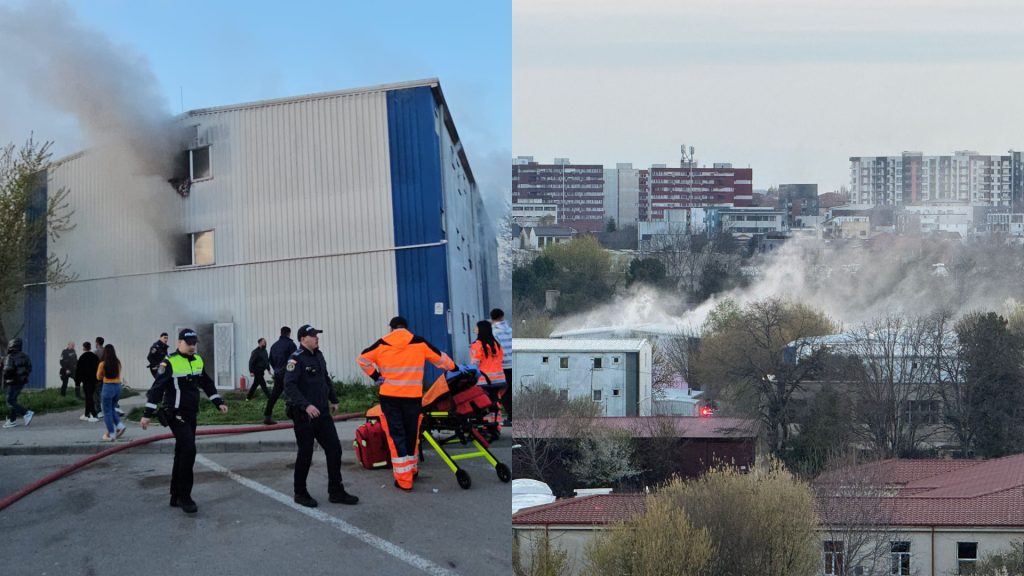 Incendiu puternic într-un apartament din cartierul Henri Coandă, Constanța