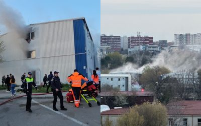 Incendiu puternic într-un apartament din cartierul Henri Coandă, Constanța