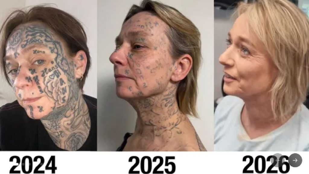 Olandeză, marcată cu 250 de tatuaje: Numele fostului iubit, pe față și pe corp