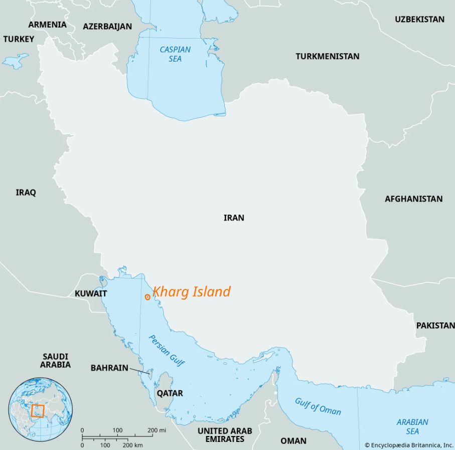 SUA lovesc ținte iraniene pe insula kharg