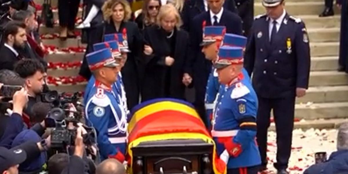 Mircea Lucescu, condus pe ultimul drum: Garda de onoare, la Sfântul Elefterie