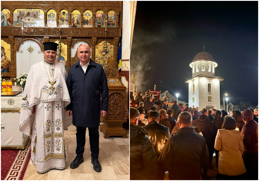 Bolojan, la Înviere în Bihor: Premierul a mers la biserica din Sânmartin