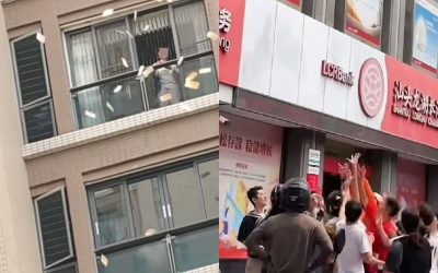 A aruncat 160.000 de dolari de la balcon, după ce s-a certat cu soțul în China