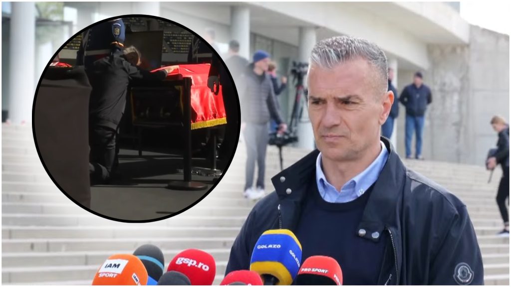 Daniel Pancu a avut un discurs emoționant despre Mircea Lucescu la Arena Națională, unde a venit pentru a-i aduce un ultim omagiu