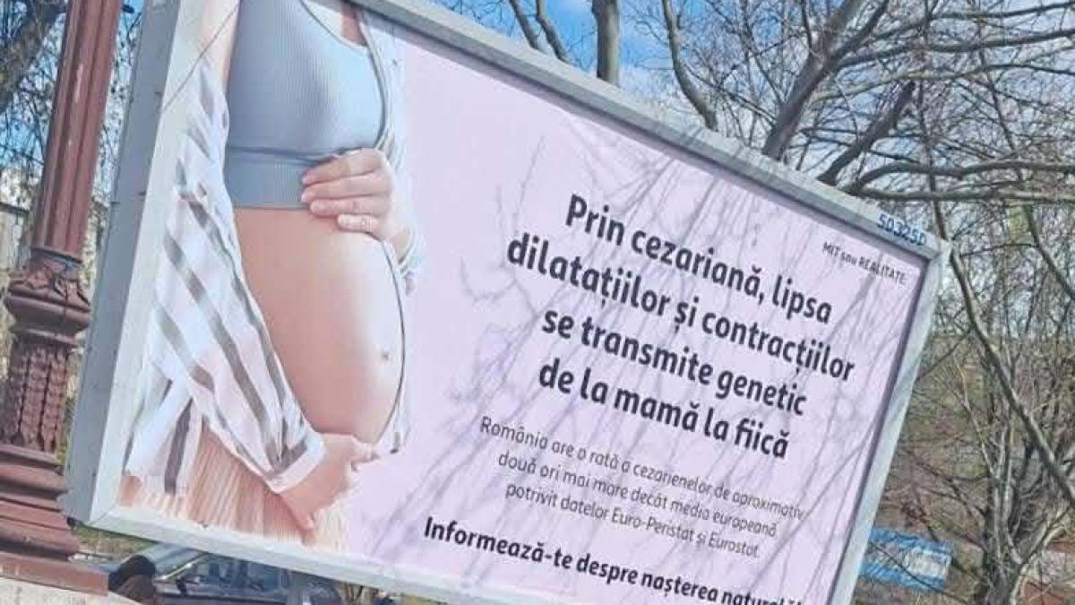Panourile anti-cezariană, criticate dur de Colegiul Medicilor din București