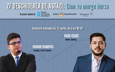 Bursa azi: Radu Cojoc (Goldring) analizează piața, joi, 23 aprilie