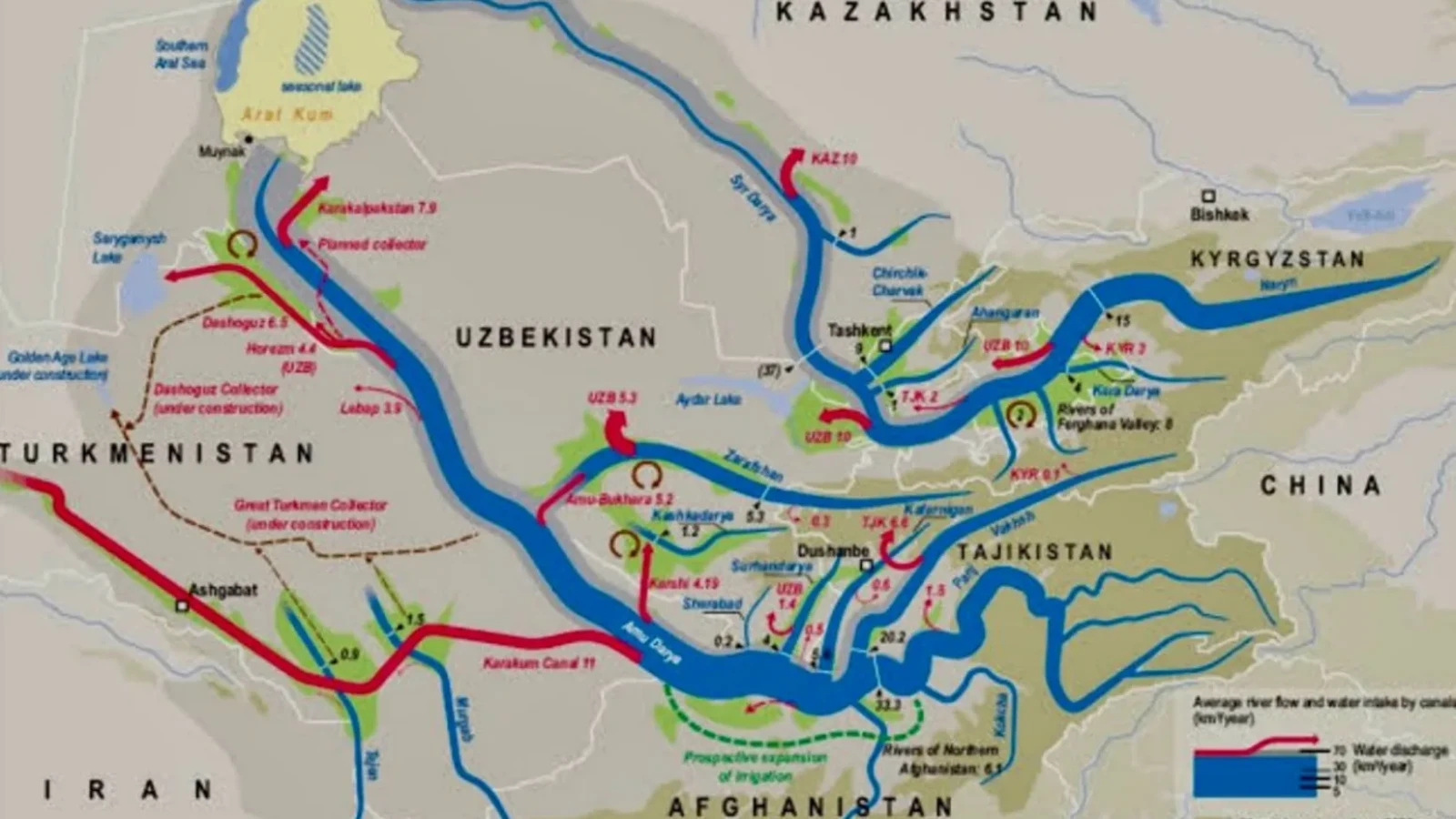 Apa, viitorul conflict? Asia Centrală, scena unei crize hidrice majore