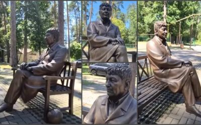 Lucescu, statuie la Hunedoara. Ahmetov a trimis-o din cauza războiului