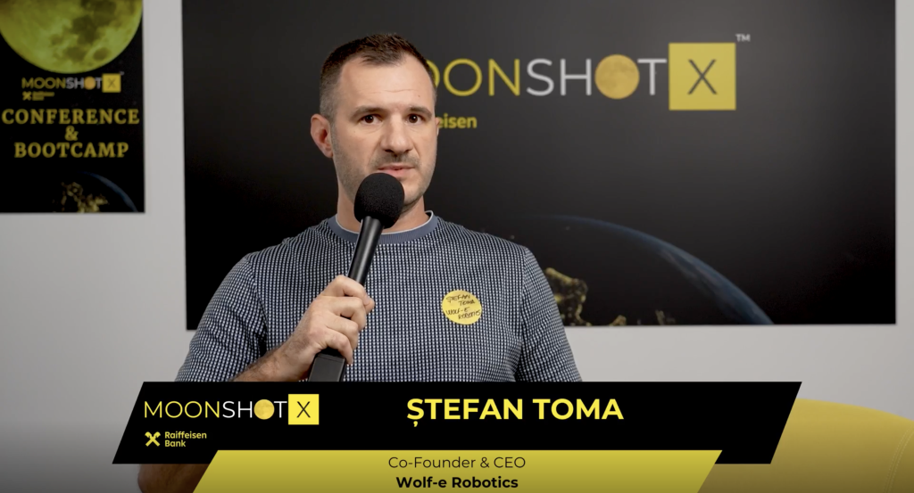 Ștefan Toma (Wolfie Robotics) țintește spațiul: MoonShotX, pasul decisiv