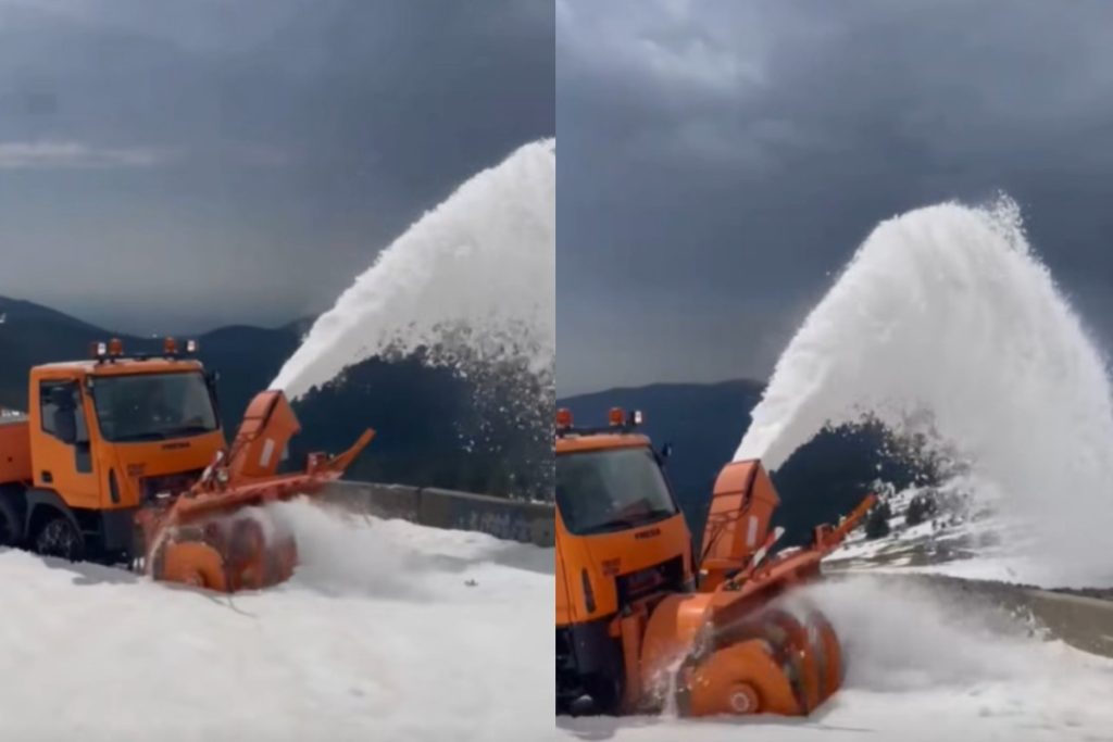 A început DESZĂPEZIREA pe Transalpina: Utilajele intră la lucru