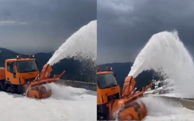 A început DESZĂPEZIREA pe Transalpina: Utilajele intră la lucru