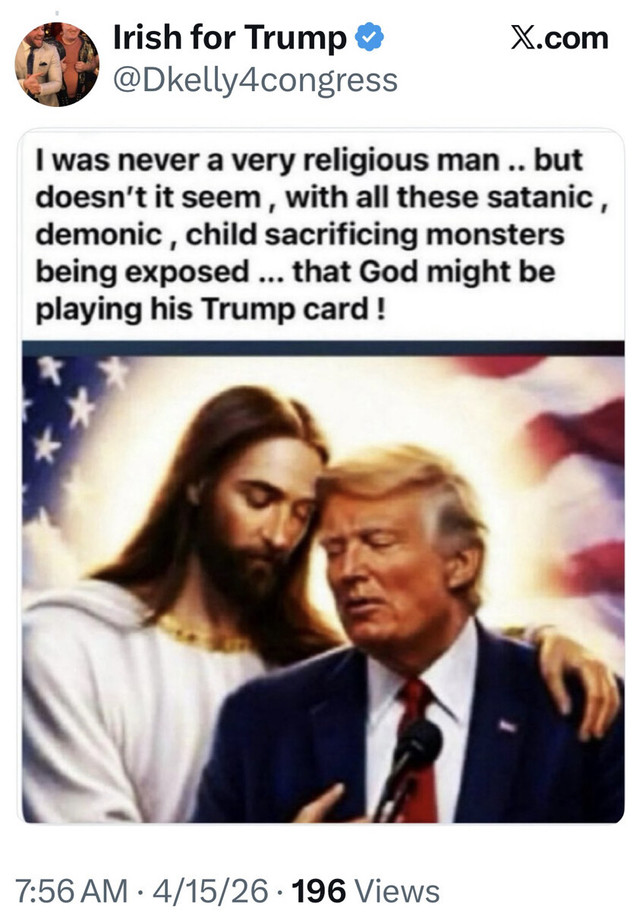 Trump, din nou în centrul atenției: Fotografia controversată cu Iisus, creată de AI