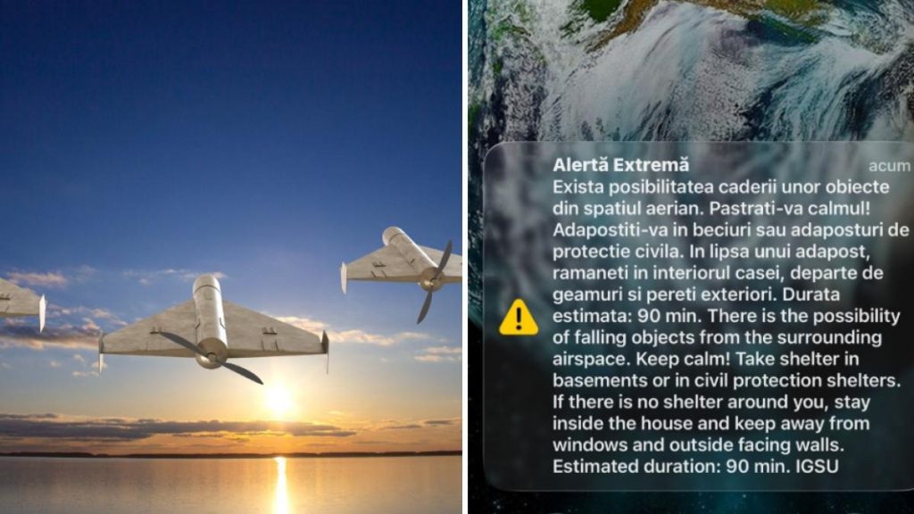 Atac cu drone rusești lângă România: RO-Alert în Tulcea, alertă maximă