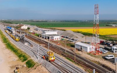Lucrări pe calea ferată: Trenurile circulă pe încă 10 km modernizați între Lugoj și Timișoara