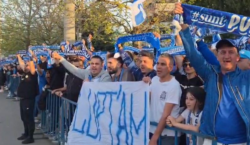 Craiova, în febră: Mii de fani așteaptă derby-ul cu Rapid pe străzi