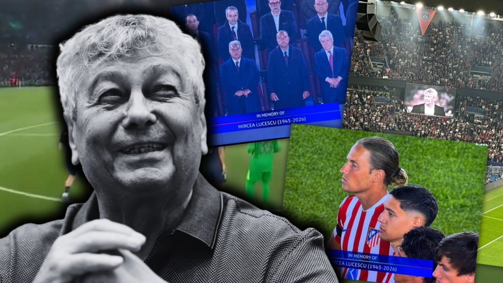 Startul meciurilor din sferturile de finală ale Champions League, dintre Barcelona și Atletico Madrid, respectiv PSG și Liverpool, a fost marcat de momente de reculegere în memoria lui Mircea Lucescu