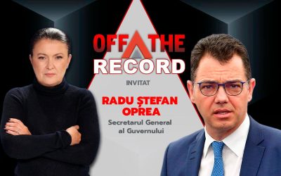 Radu Oprea, secretar general la Guvern, în interviul OFF The Record: Declarații