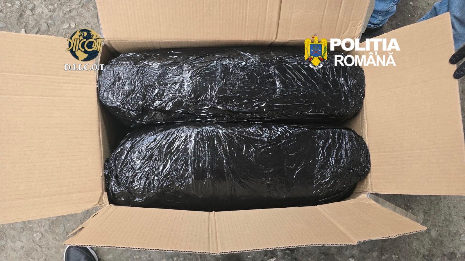 Captură record la Târgu Mureș: 13 kg de canabis aduse din Spania