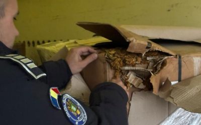 Giurgiu: Polițiștii de frontieră au confiscat o tonă de tutun vrac
