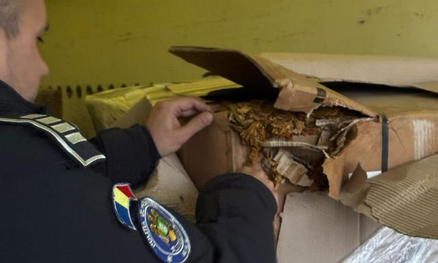 Giurgiu: Polițiștii de frontieră au confiscat o tonă de tutun vrac