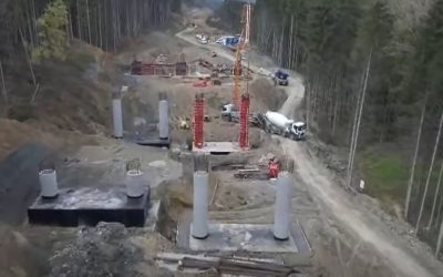 Cârtița uriașă începe să sape Carpații. Mașinărie istorică pe A1