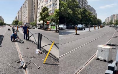 Șoseaua Chișinău: Mai doar 50m de șină. Șantierul e pe terminate