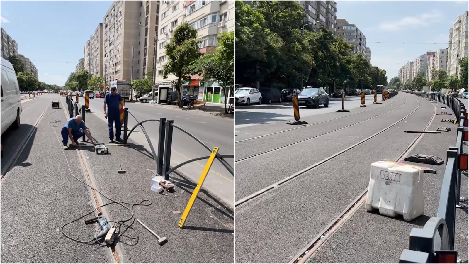 Șoseaua Chișinău: Mai doar 50m de șină. Șantierul e pe terminate