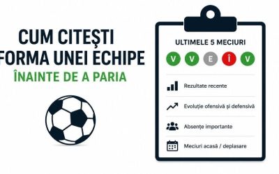 Pariuri sportive: Cum citești forma echipei înainte de a miza
