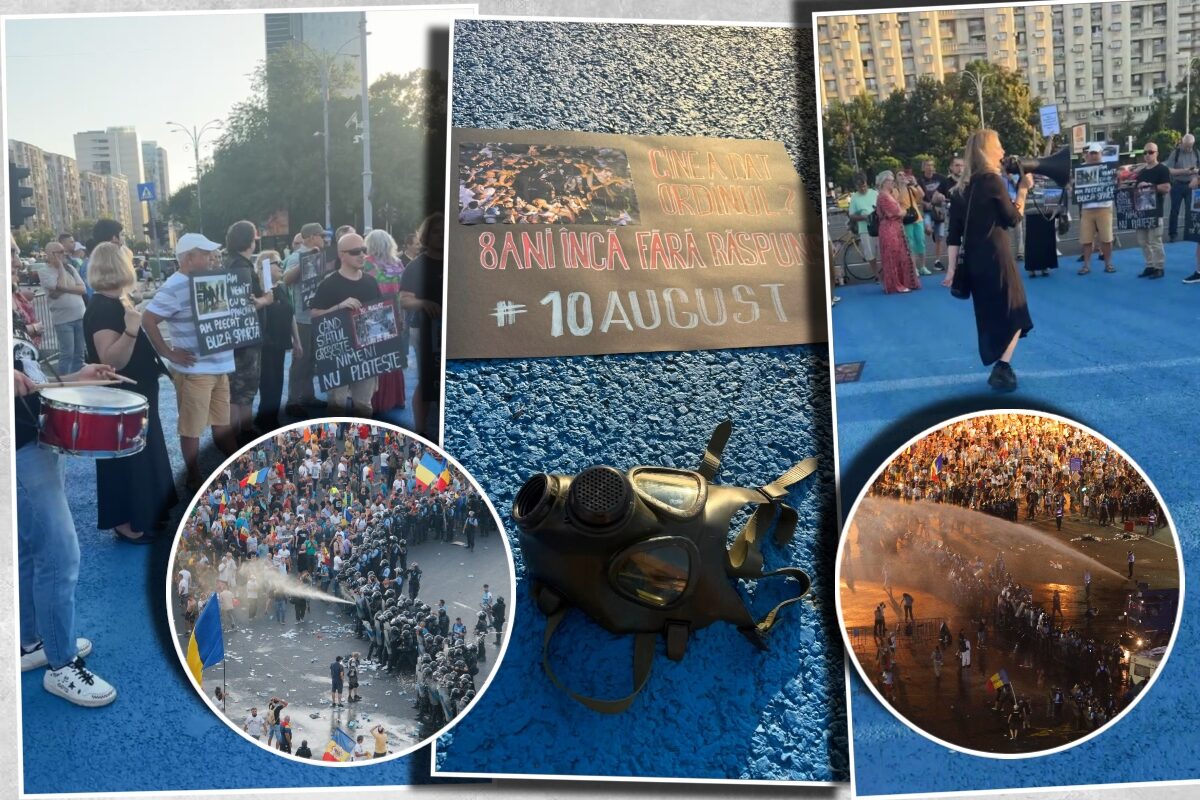 10 August: 8 ani de la protest, amintiri dureroase în Piața Victoriei