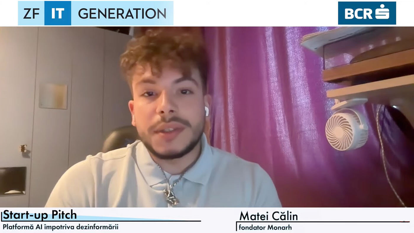 Matei Călin (23 de ani): Start-up anti-fake news, bani de acasă