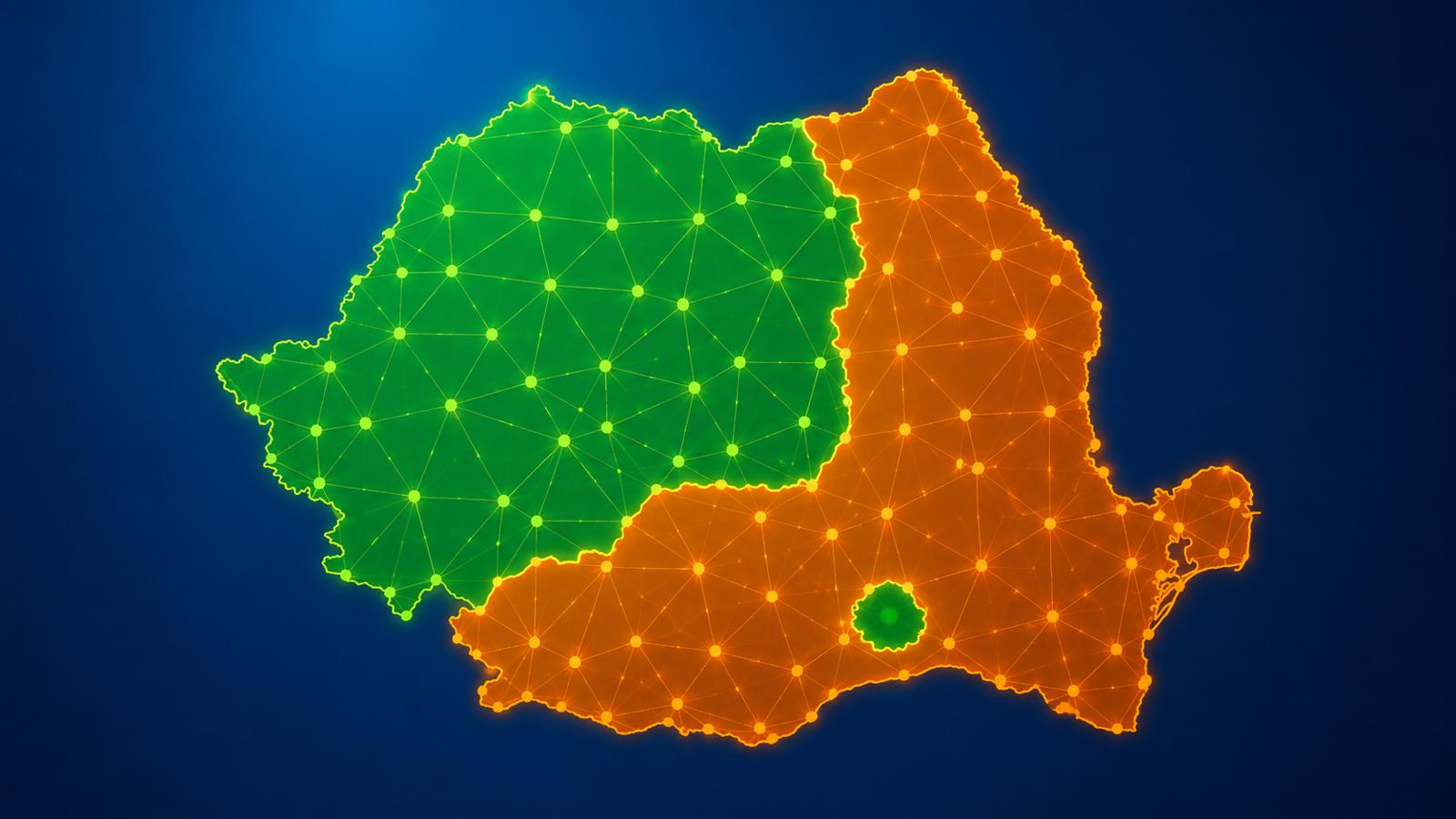 De ce România se împarte: Vestul și Centrul avansează, Sudul și Moldova pierd teren